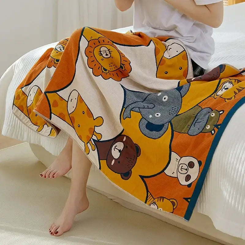 Cartoon Cotton Bath Towel