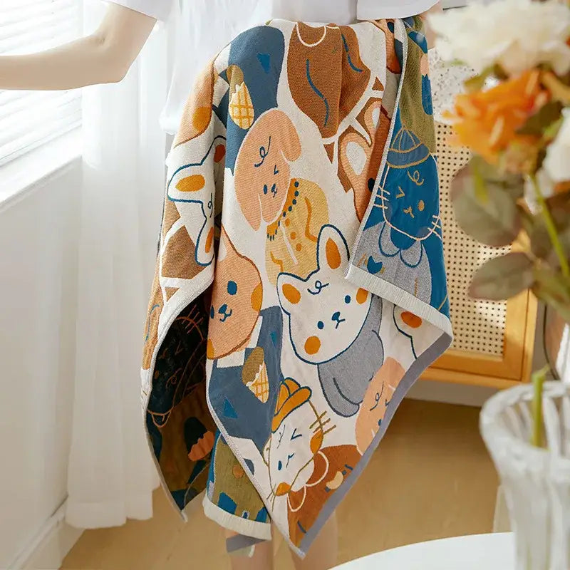 Cartoon Cotton Bath Towel