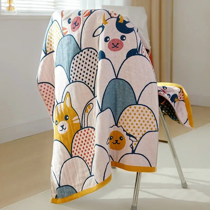 Cartoon Cotton Bath Towel