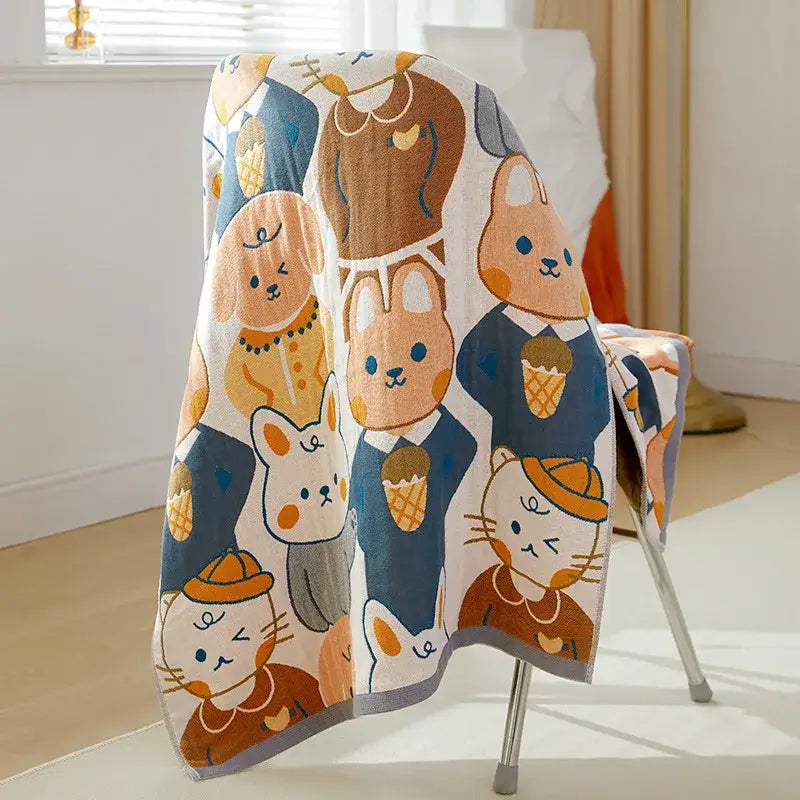 Cartoon Cotton Bath Towel