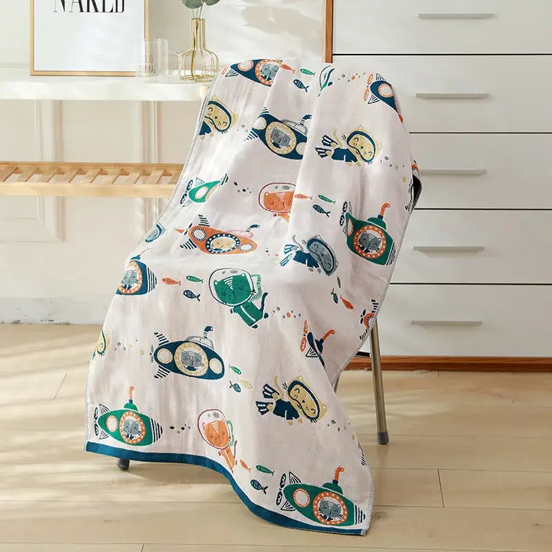 Cartoon Cotton Kids Bath Towel