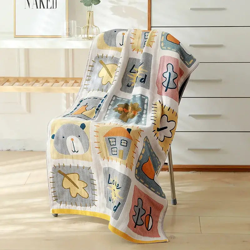 Cartoon Cotton Kids Bath Towel