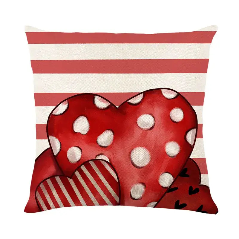 Linen Cat Teacup Pillowcase