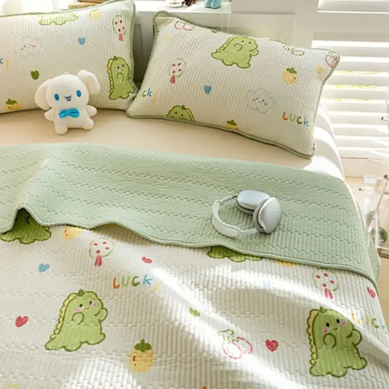 Cotton Dinosaur Bed Cover