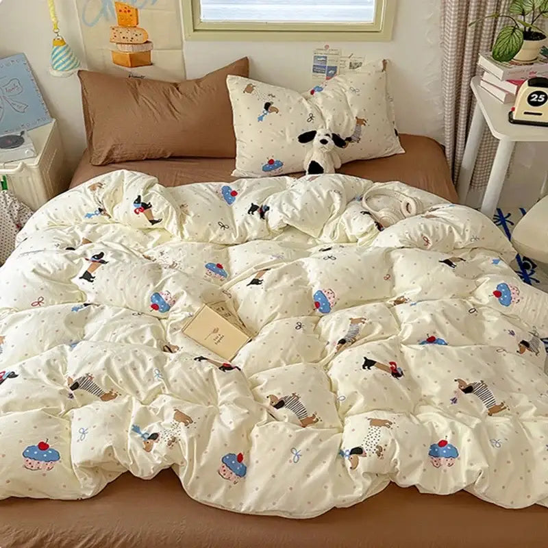 Dog Cupcake Fitted Sheet