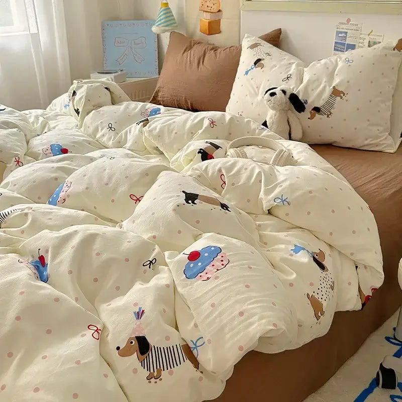 Dog Cupcake Fitted Sheet