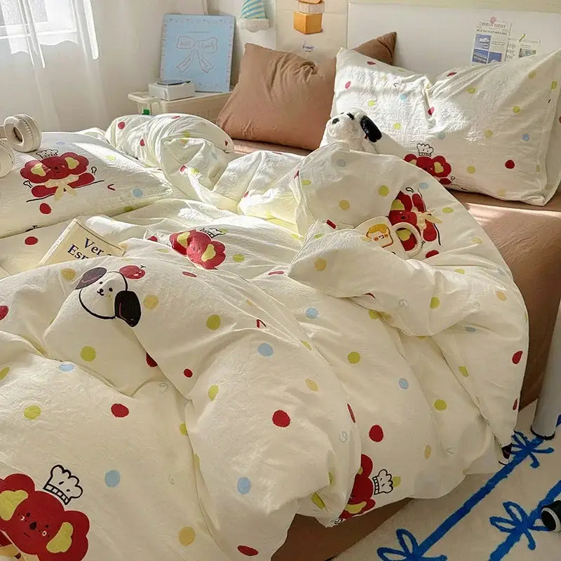 Dog Cupcake Fitted Sheet