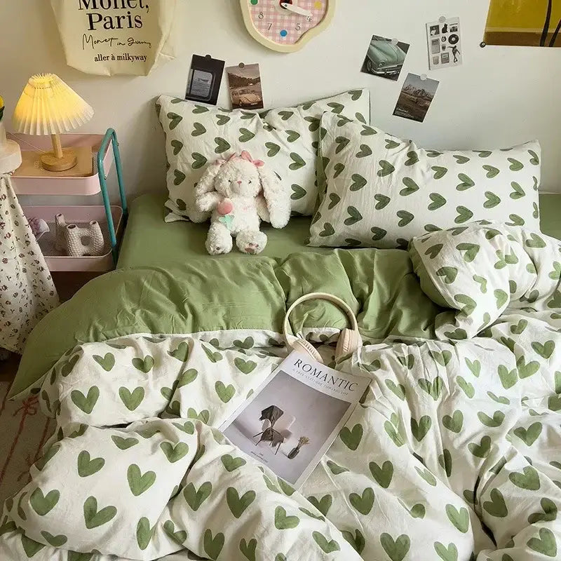 Cream Dog Print Comforter