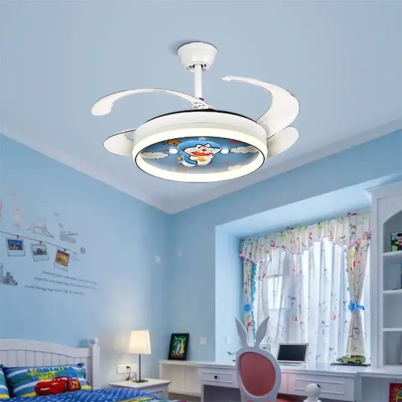 White Cartoon Ceiling Fan