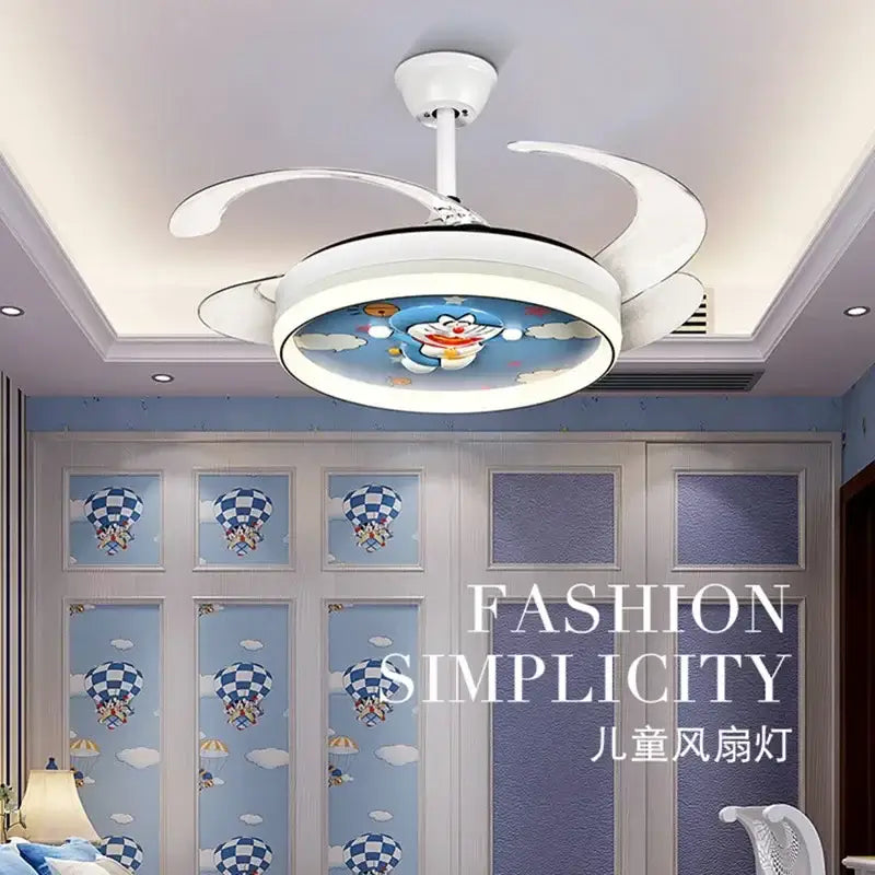 White Cartoon Ceiling Fan