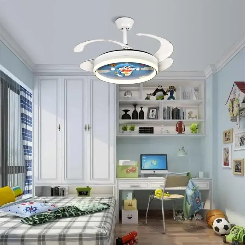 White Cartoon Ceiling Fan