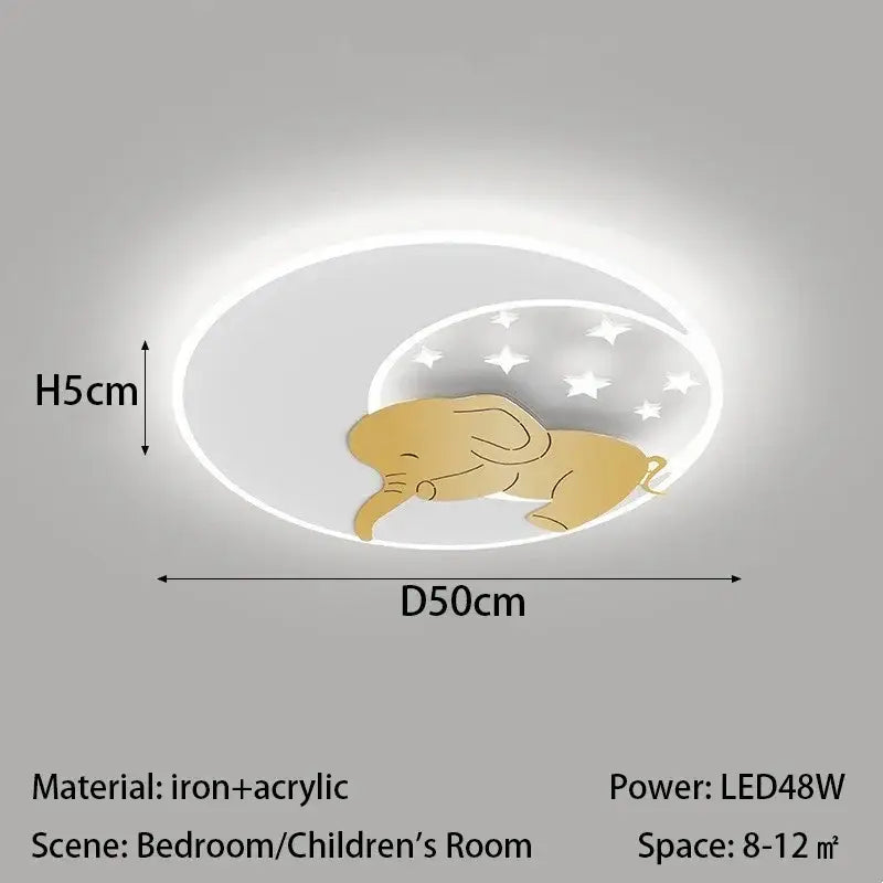 Elephant Rabbit Ceiling Light