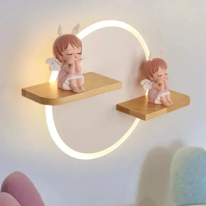 Cartoon Figurine LED Wall Lamp