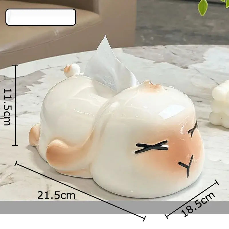 Ginger Cat Ceramic Tissue