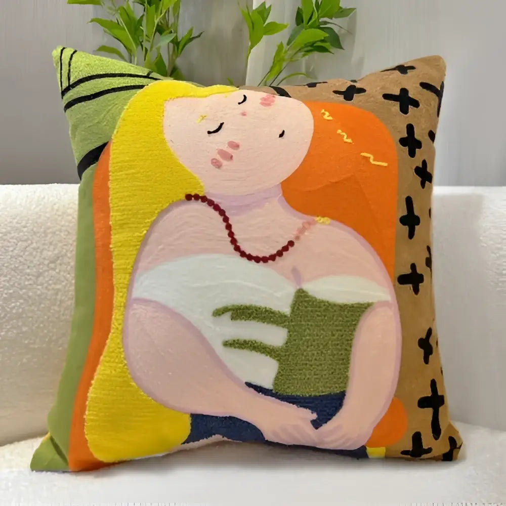 Oil Painting Throw Pillow