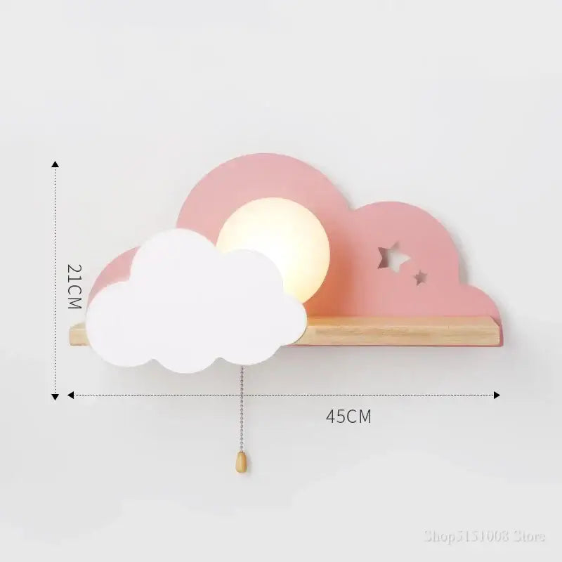 Peach Cloud Wall Lamp