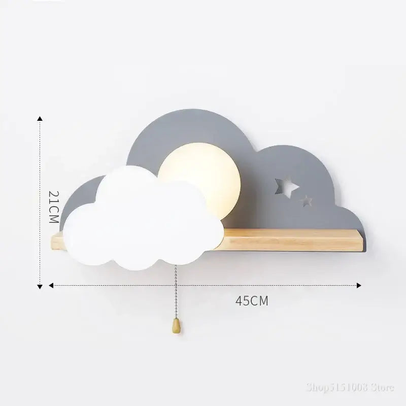 Peach Cloud Wall Lamp