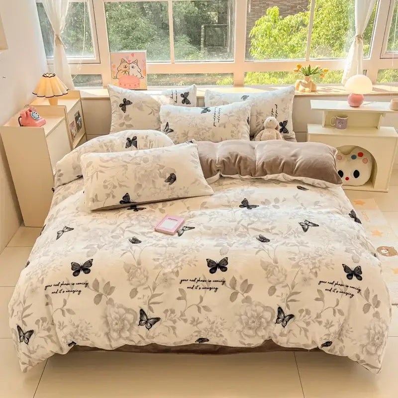 Pink Teddy Bear Bedding Set