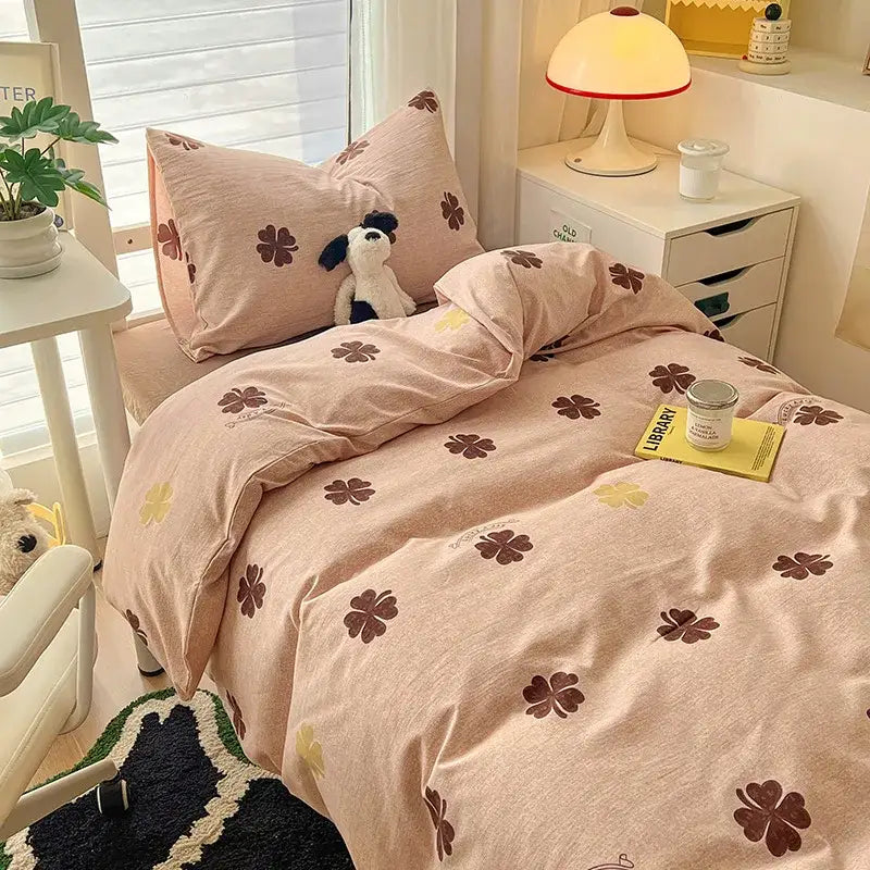 Cream Cat Duvet Set