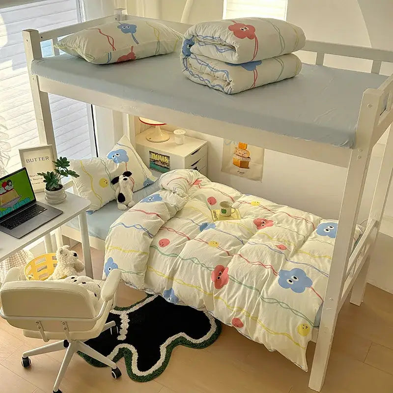 Cream Cat Duvet Set