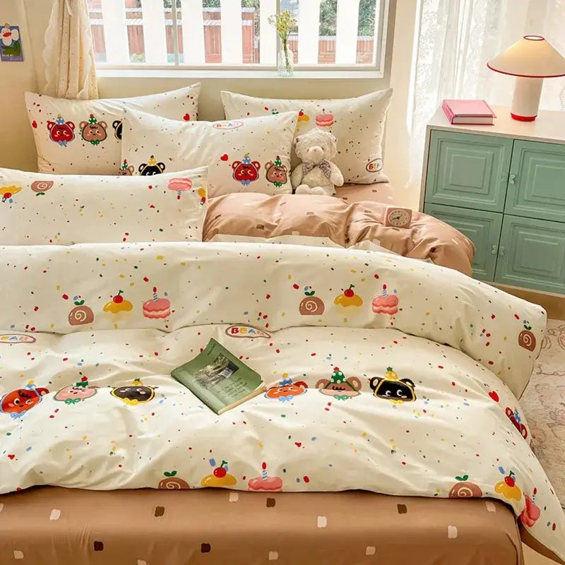 Cream Cotton Duvet Cover