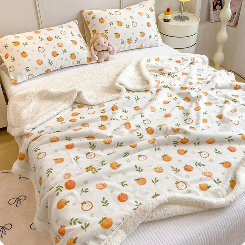 Cream Dog Wool Blanket
