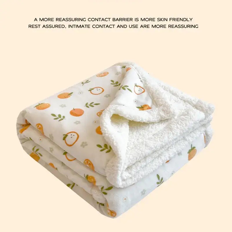 Cream Dog Wool Blanket