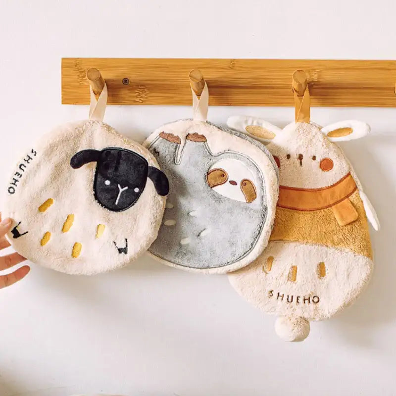 Plush Sloth Hand Towels