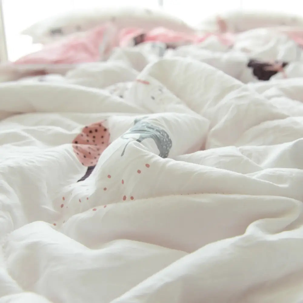 Pink Quilted Double Blanket