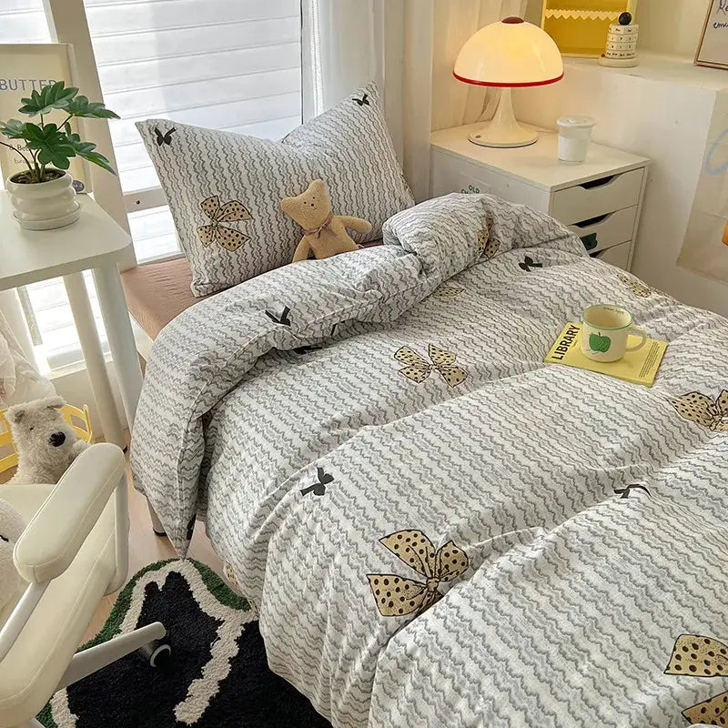 Cat Print Cotton Bedding
