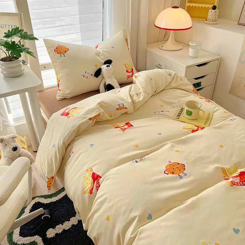 Cat Print Cotton Bedding