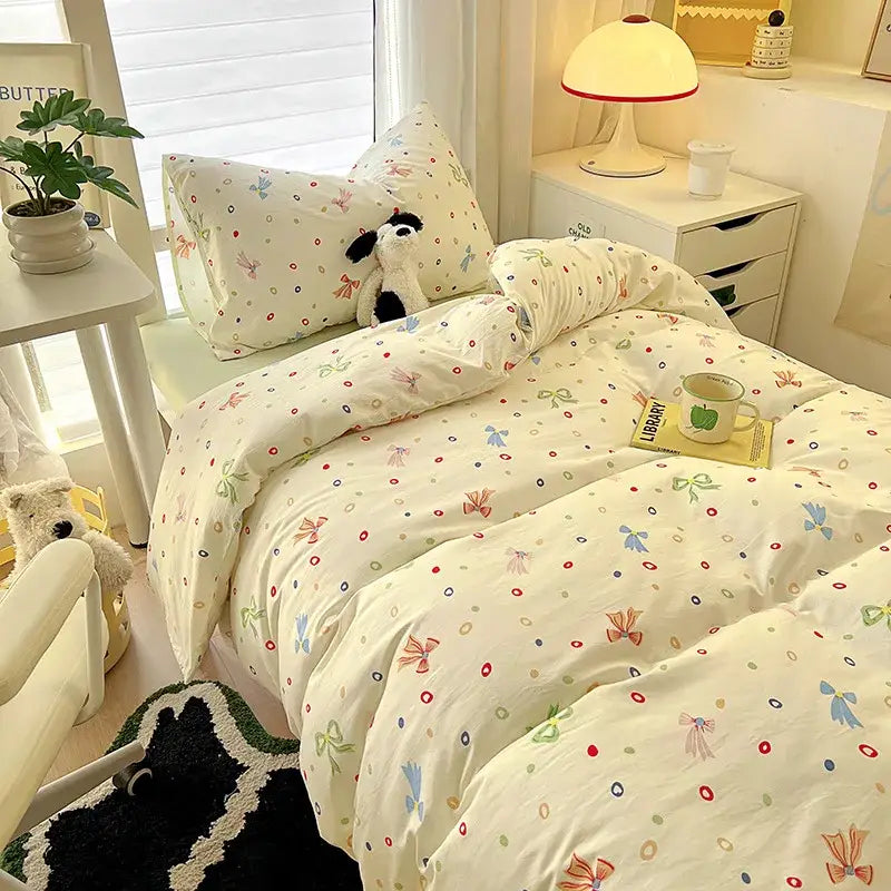 Cat Print Cotton Bedding