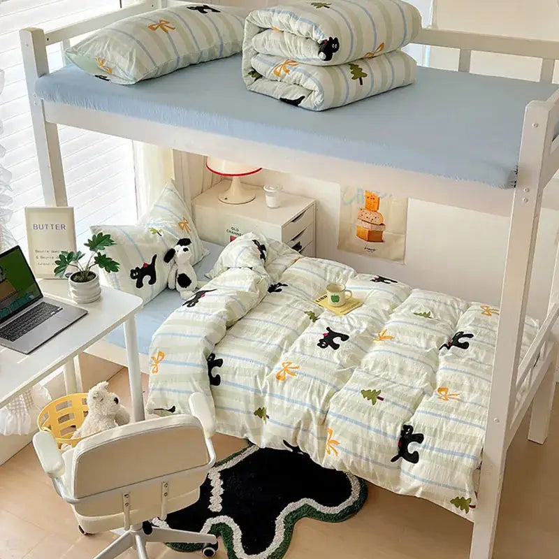 Cat Print Cotton Bedding