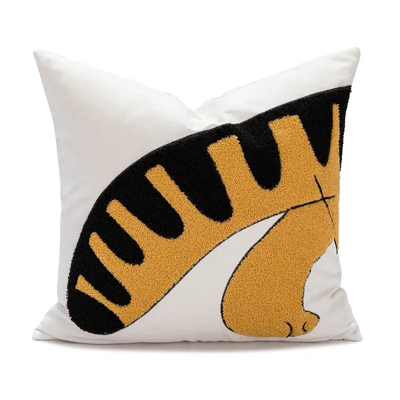 Tiger Embroidery Pillow Cover