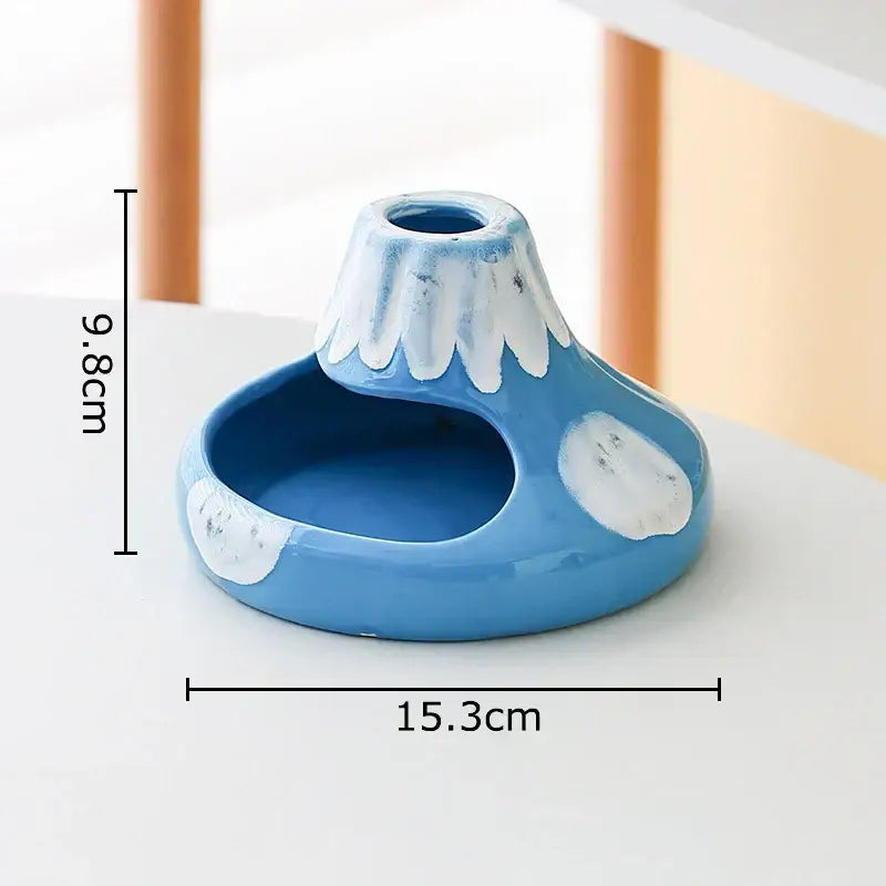 Red White Volcanic Ashtray