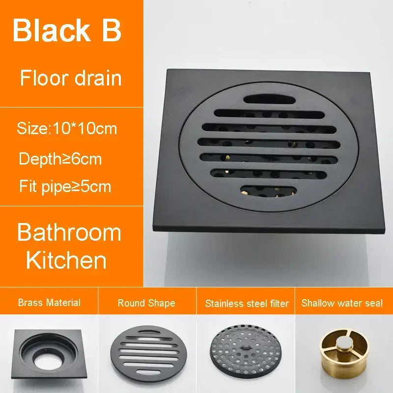 Black Bronze Floor Drain