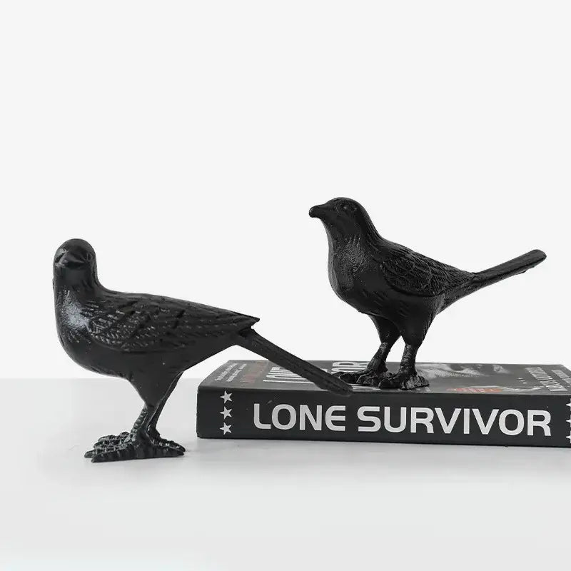 Cast Iron Bird Figurine