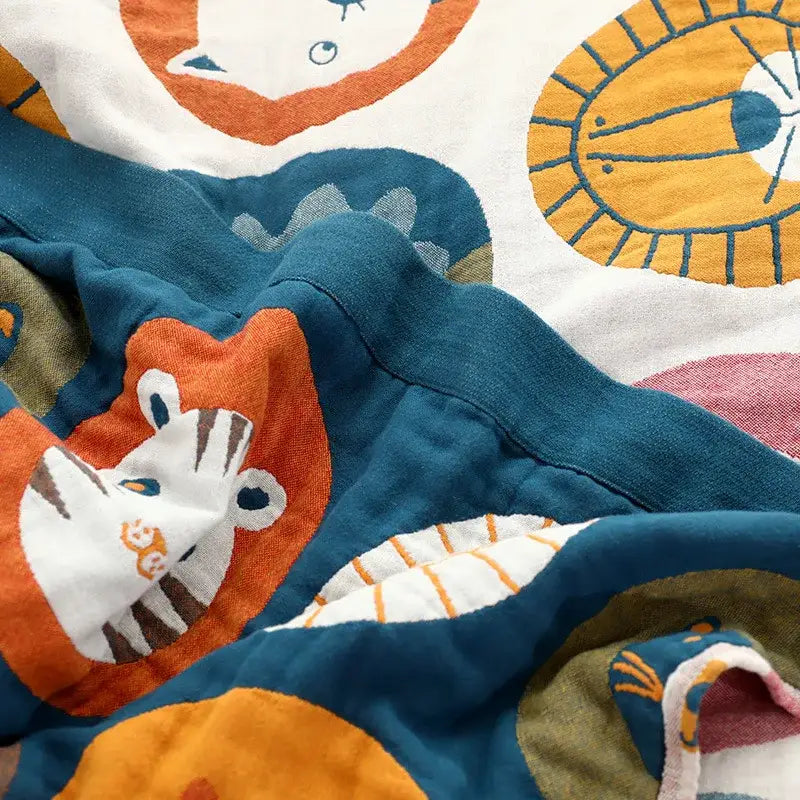 Cotton Cat Cartoon Blanket