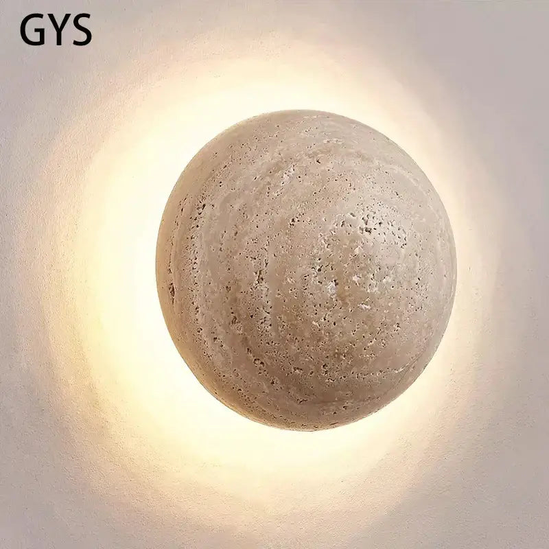 Textured Stone Wall Lamp