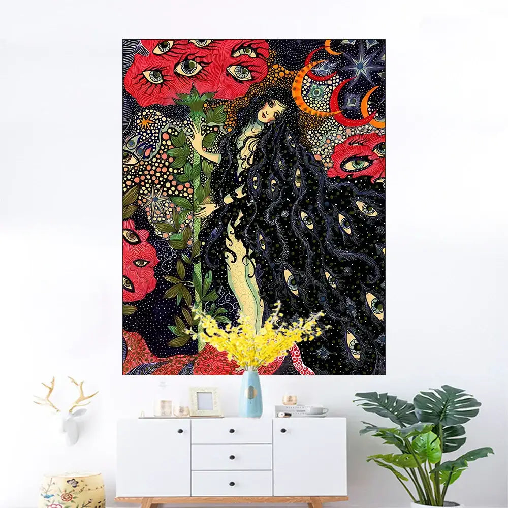 Floral Mermaid Wall Art