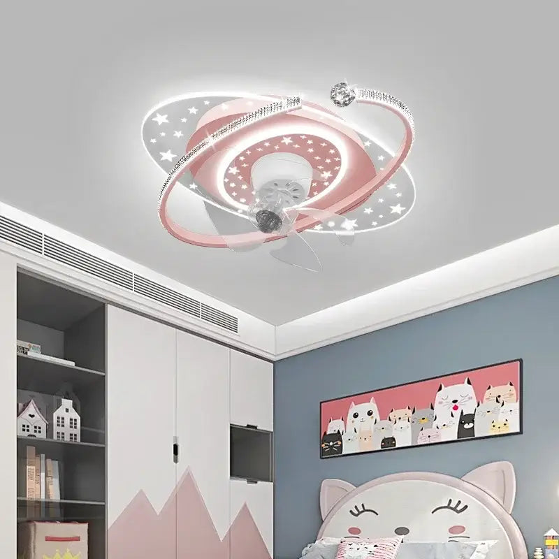Starlight Crystal Ceiling Fan