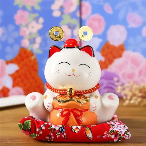 Floral Ceramic Piggy Bank