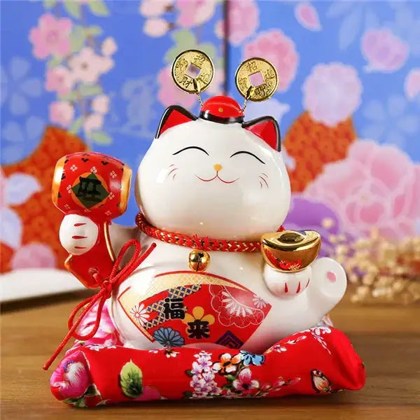 Floral Ceramic Piggy Bank