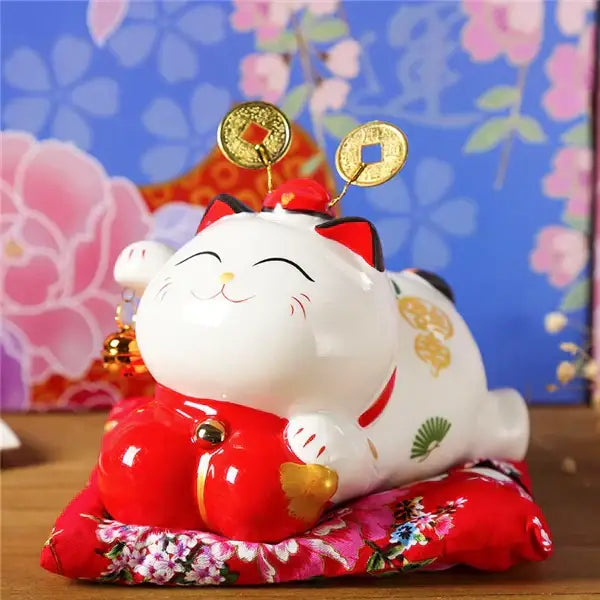 Floral Ceramic Piggy Bank