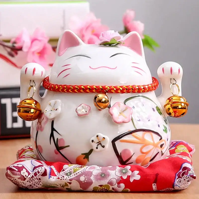 Floral Ceramic Piggy Bank