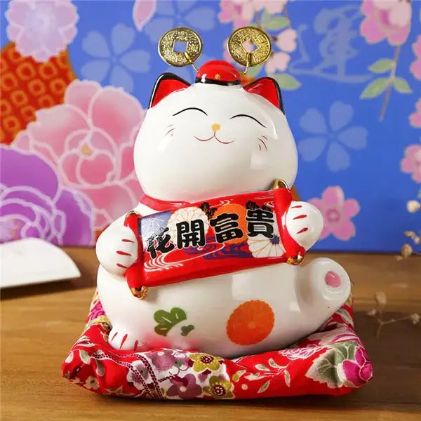 Floral Ceramic Piggy Bank