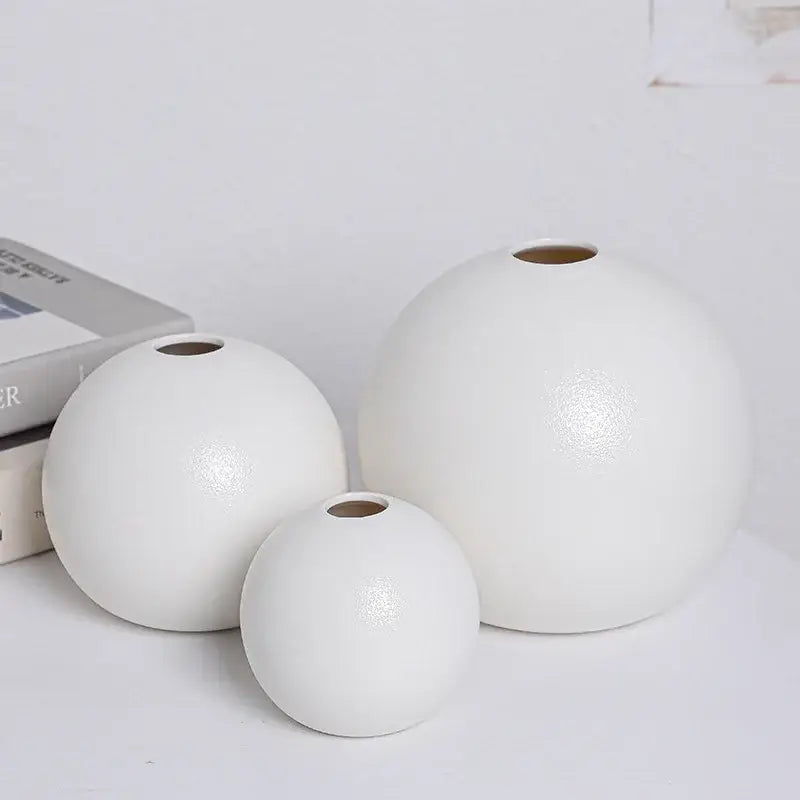 Black Ceramic Vase Set