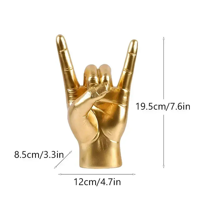 Glossy Rock Hand Sculpture