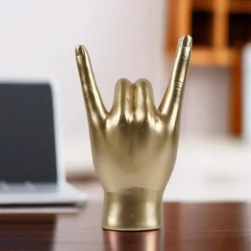 Glossy Rock Hand Sculpture