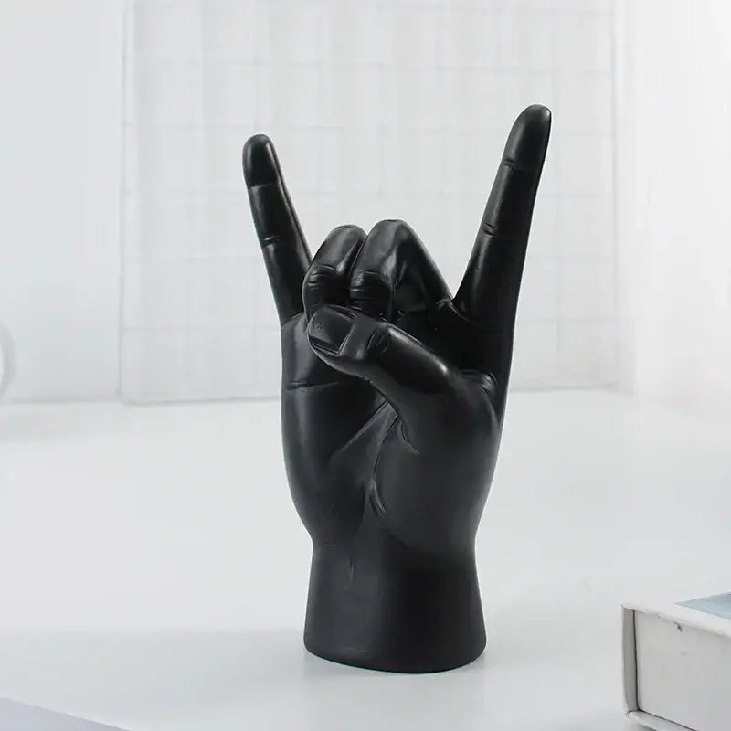 Glossy Rock Hand Sculpture